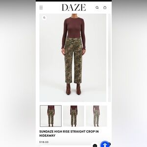 NWT Daze Camouflage Cropped Women's Pants